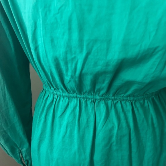 J. Crew Vibrant Green Long Sleeve Dress - Picture 6 of 7